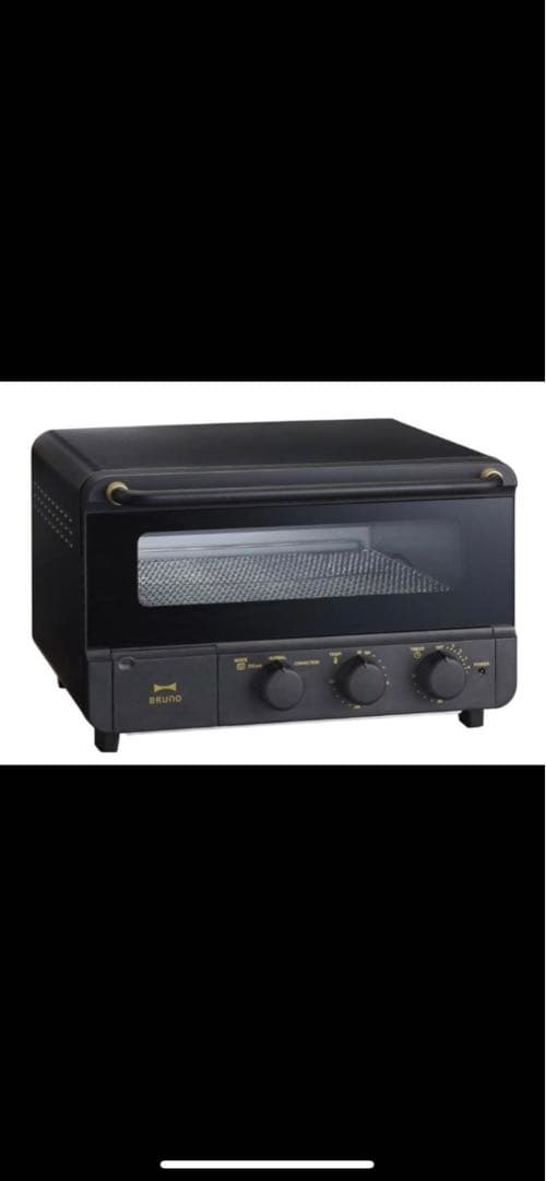 【未使用品】BRUNO スチーム&ベイクトースター ブラックBOE067-BK