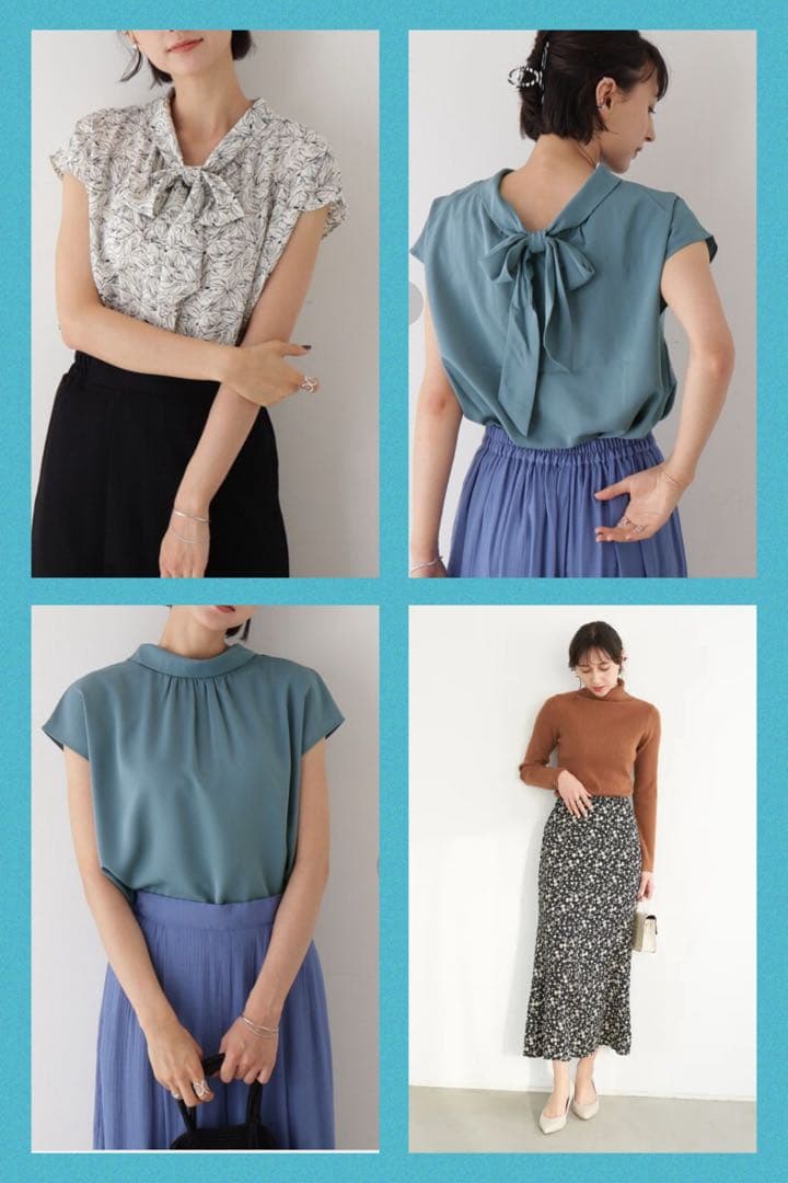 春支度♫キレイめ お姉さんコーデセット モノトーン＆ミントブルー 11点