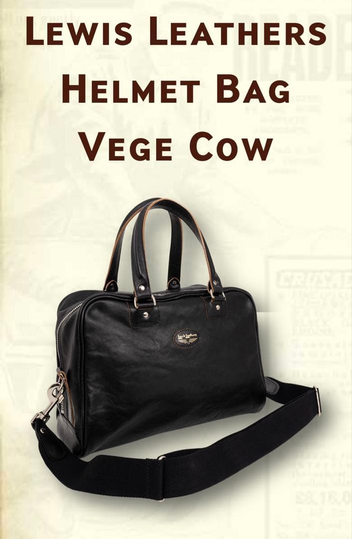 Lewis Leathers ヘルメットバッグ ブラック