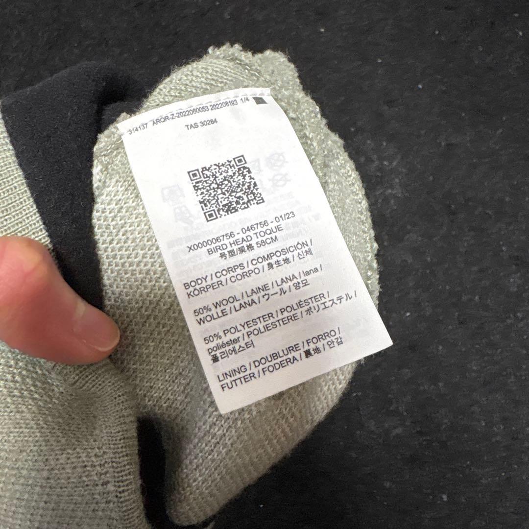 arcteryx アークテリクス　ビーニー　バード ワード トーク　グレー