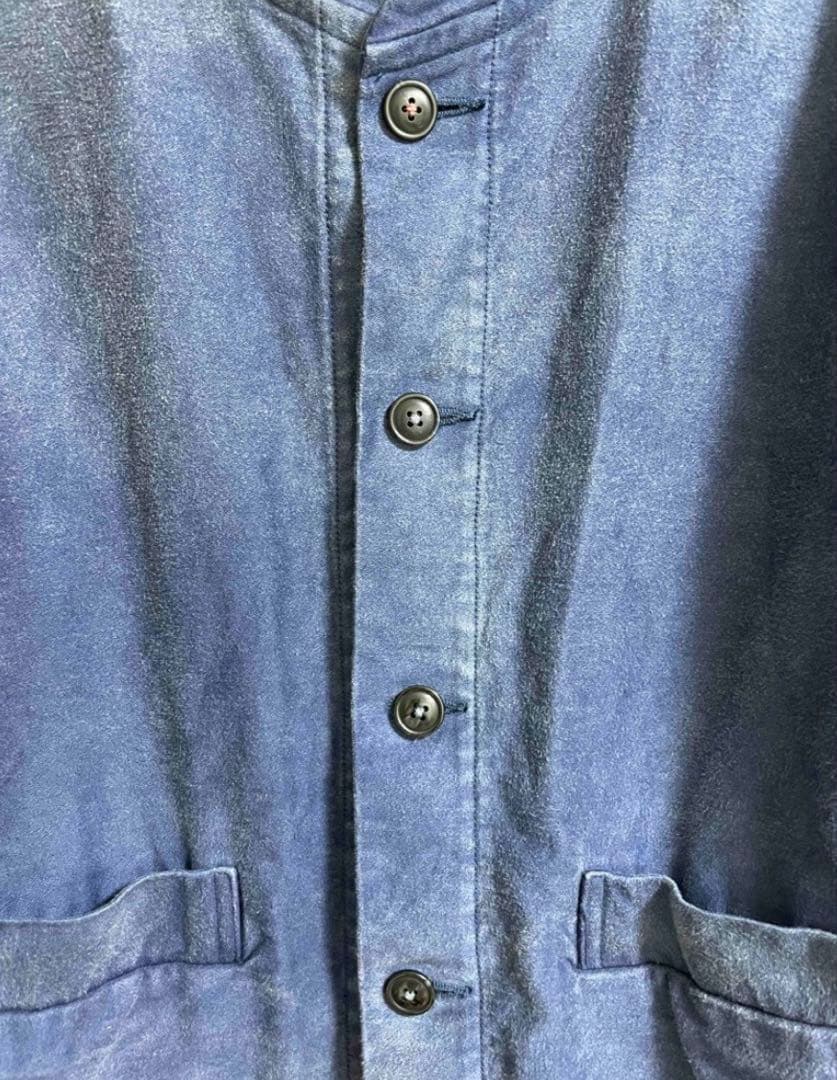 ポータークラシック ノーカラーモールスキンジャケット