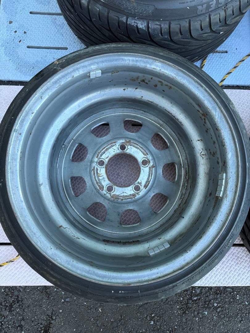 16インチ 加工鉄チン(スチール)ホイール 10J 4本