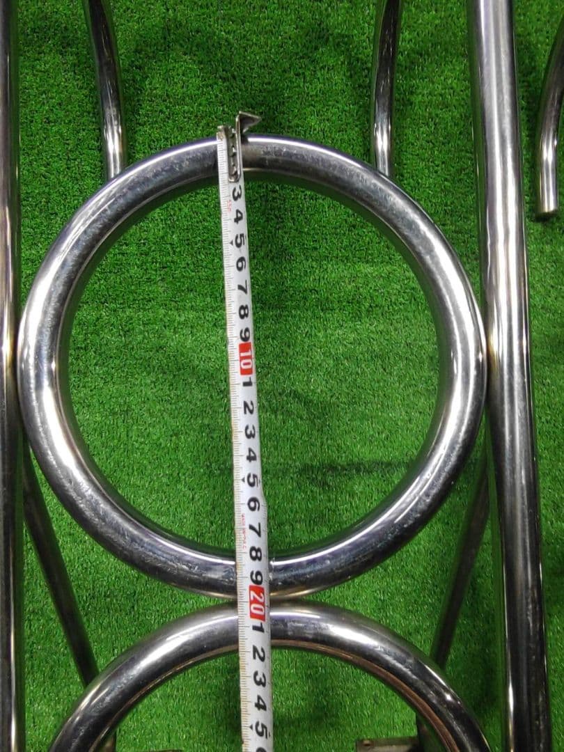 デコトラ　丸リング　プール　ハシゴ　梯子　ステンレス　当時物　レトロ