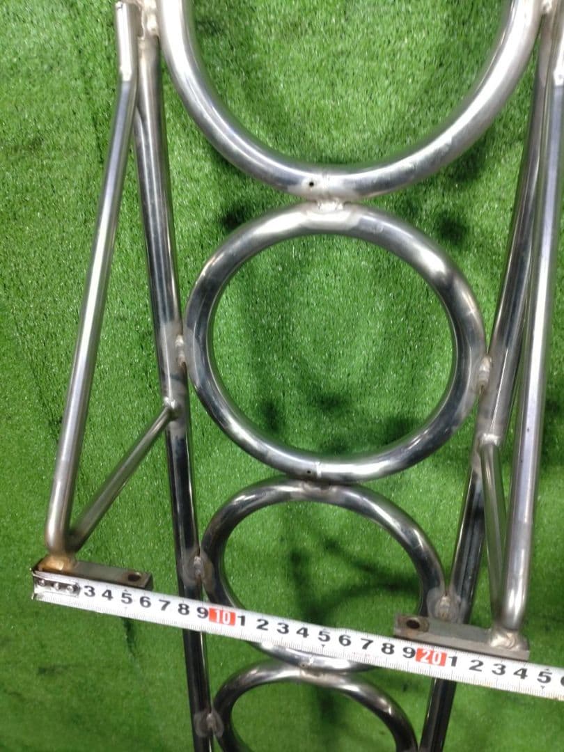 デコトラ　丸リング　プール　ハシゴ　梯子　ステンレス　当時物　レトロ