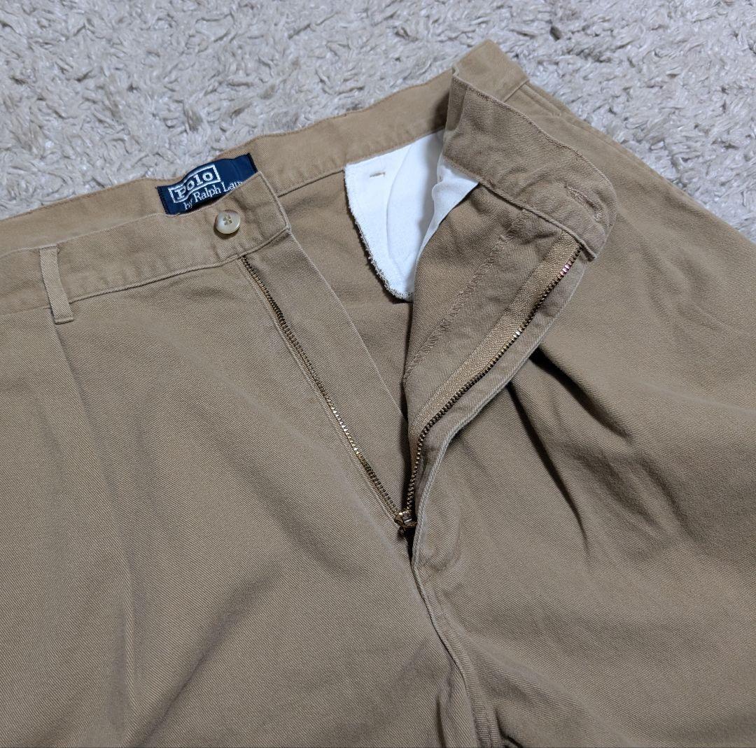 90s ラルフローレン 初期タグ ANDREW 2タック ポロチノ W36