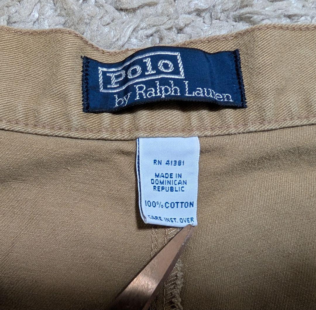 90s ラルフローレン 初期タグ ANDREW 2タック ポロチノ W36