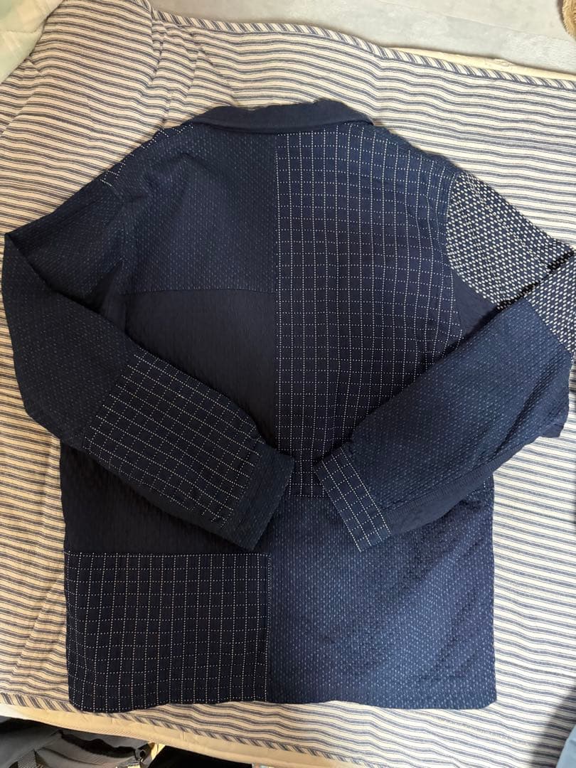 未使用に近いFDMTL ネイビー パッチワーク テーラードJK