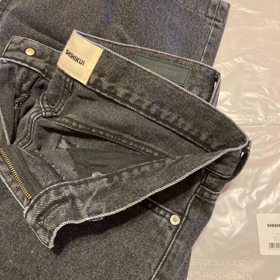 パンツ SHISHIKUI half jean BLACK 26