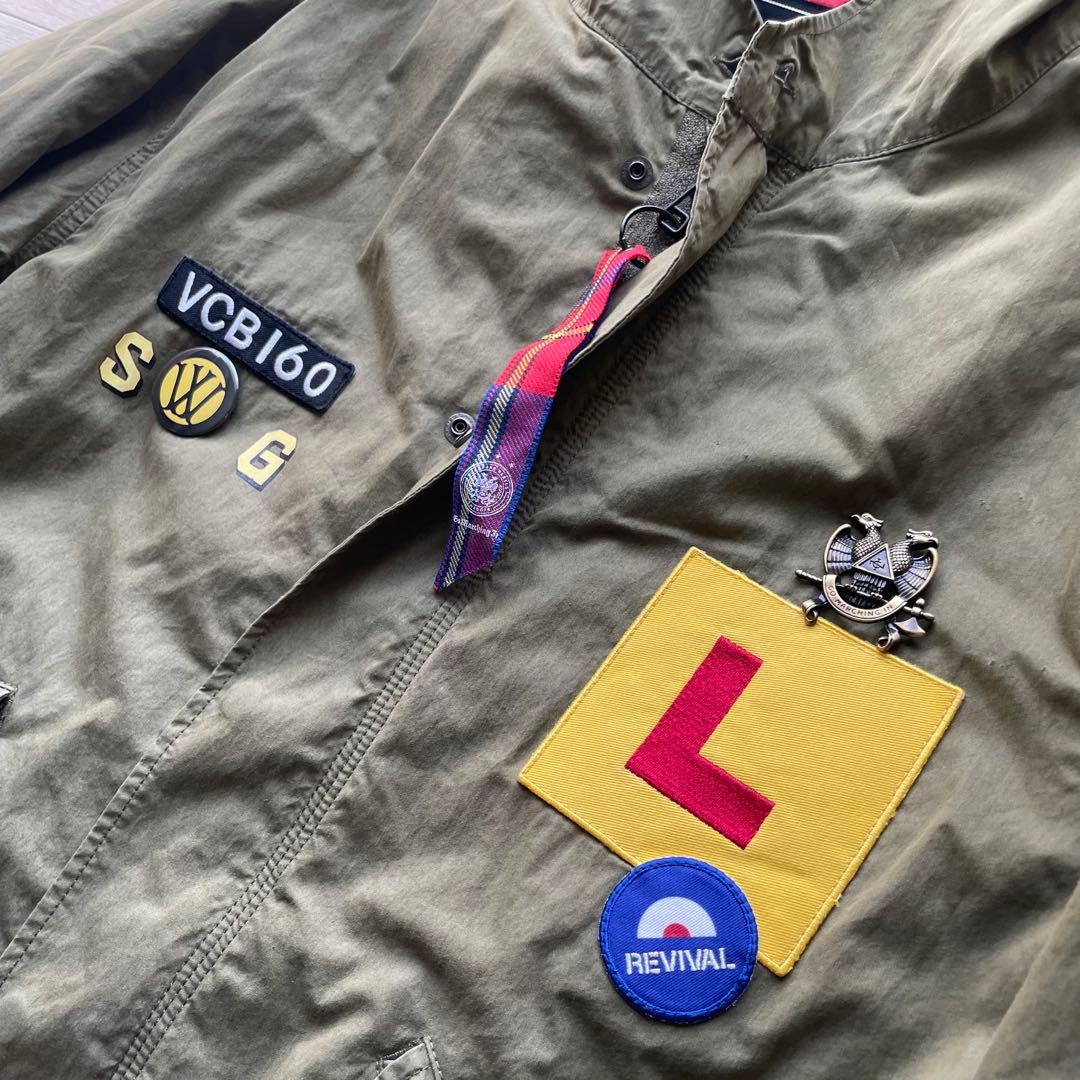 00s スワッガー × アルファ ワッペン装飾 モッズコート size X