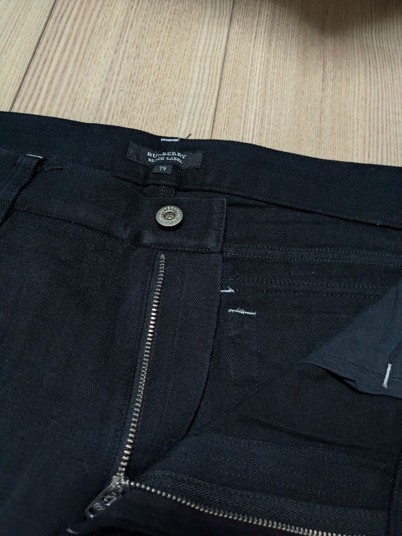 超希少未使用に近い！人気シャドーチェック　ブラックカラー　騎士刺繍　デニム⑥