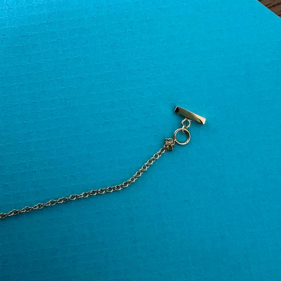 【訳あり】ティファニー Tスマイル ネックレス スモール18Kローズゴールド