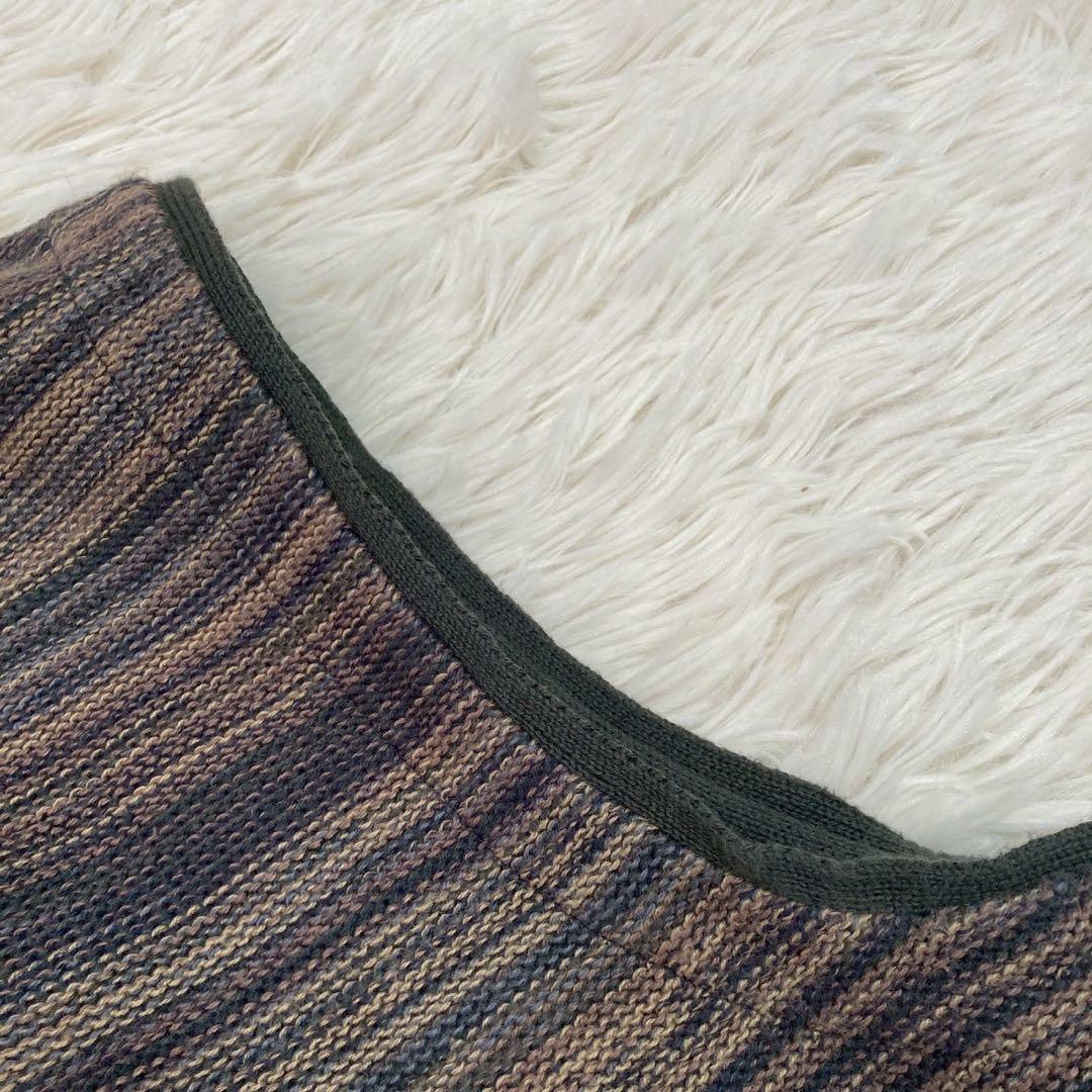 Paul Smith ニットベスト カーキ ブラウン L カジュアル 着回し