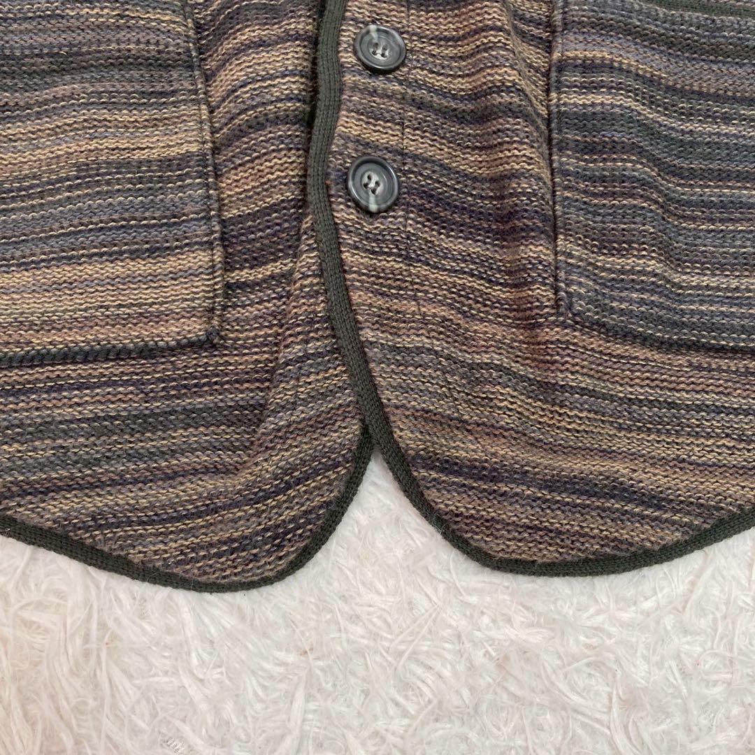 Paul Smith ニットベスト カーキ ブラウン L カジュアル 着回し