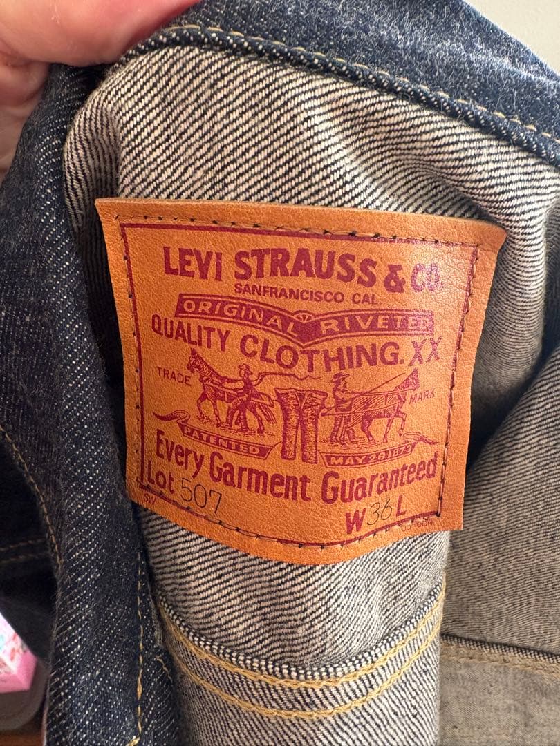 LEVI'S Lot 507 ダークデニムジャケット W36L34