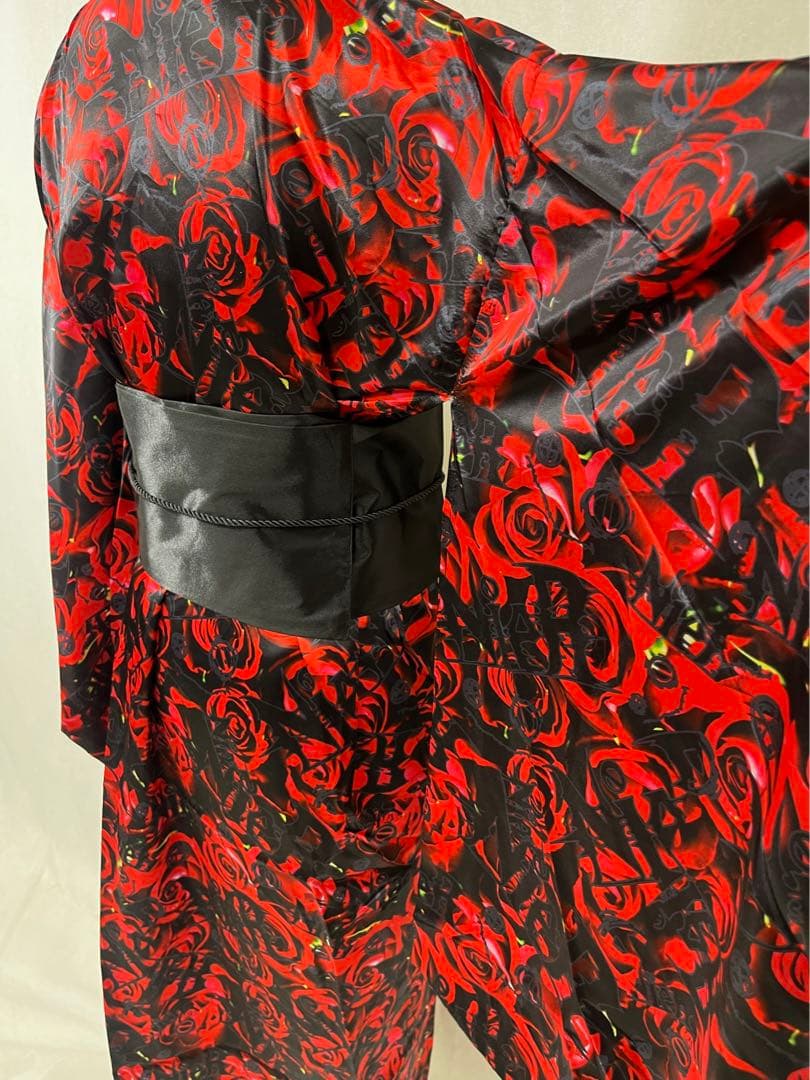 N403 NieR CLOTHING 浴衣 サテン 総柄