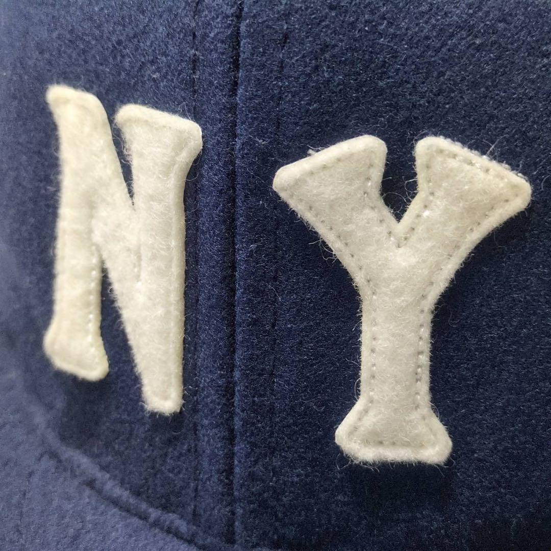 90s USA製 Ebbets Field Flannels NY つば裏緑