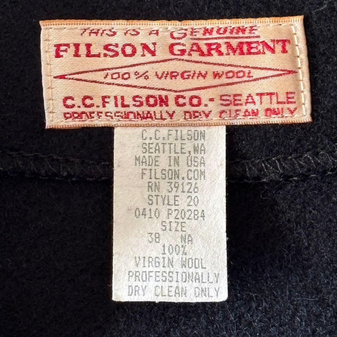 USA製 極美品 フィルソン マッキーノウール ベスト 38 ネイビー