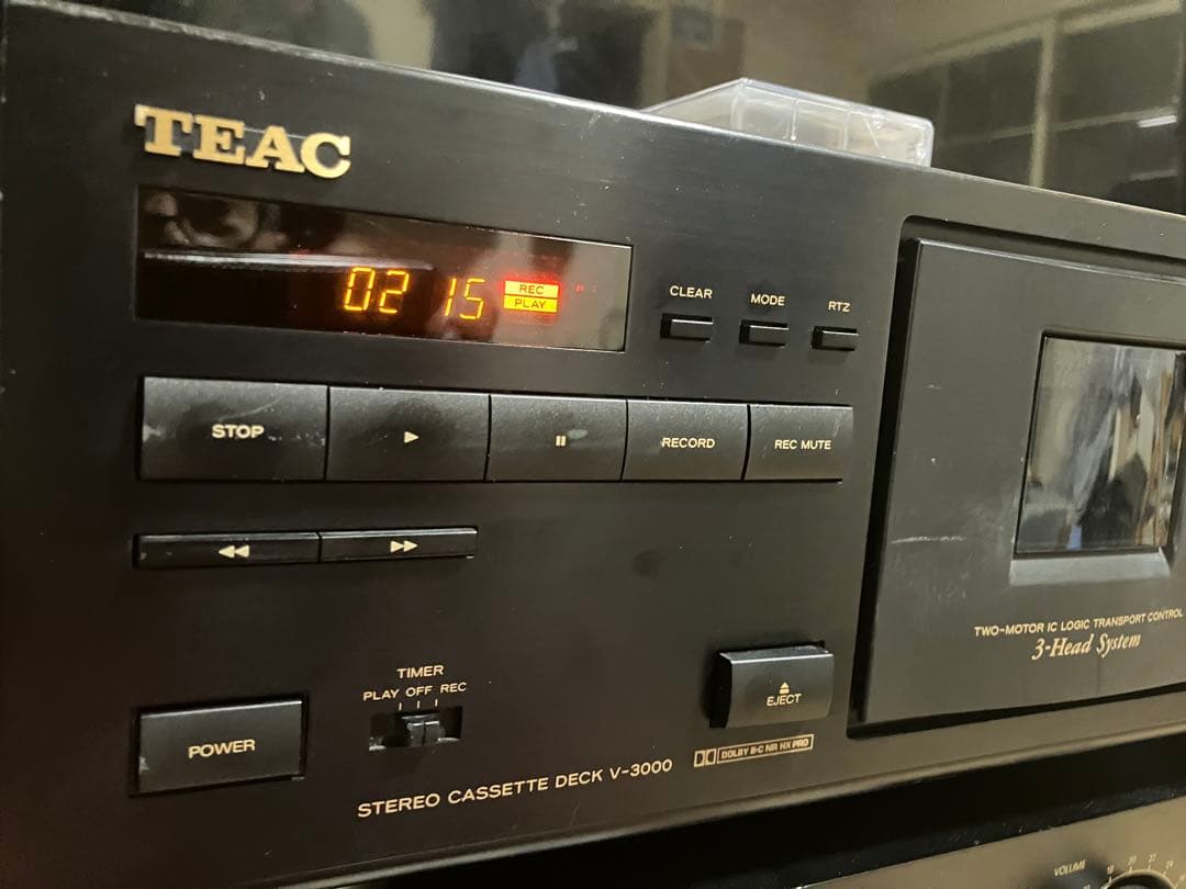 【動作品】TEAC・V-3000／ステレオカセットデッキ