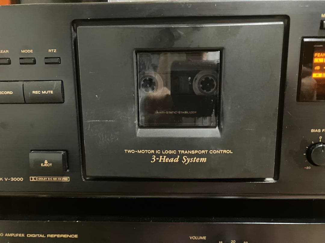 【動作品】TEAC・V-3000／ステレオカセットデッキ