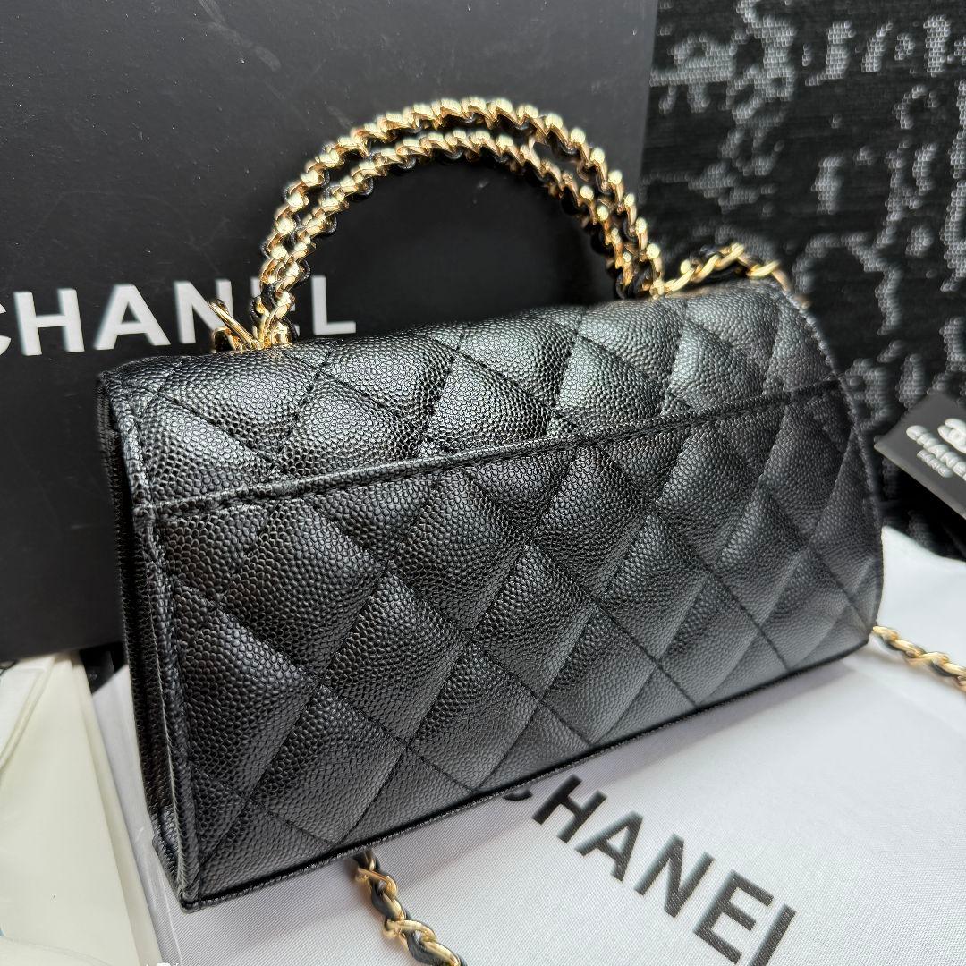 【本日限定特価】CHANEL　ノベルティ　ブラックレザー ショルダーバッグ