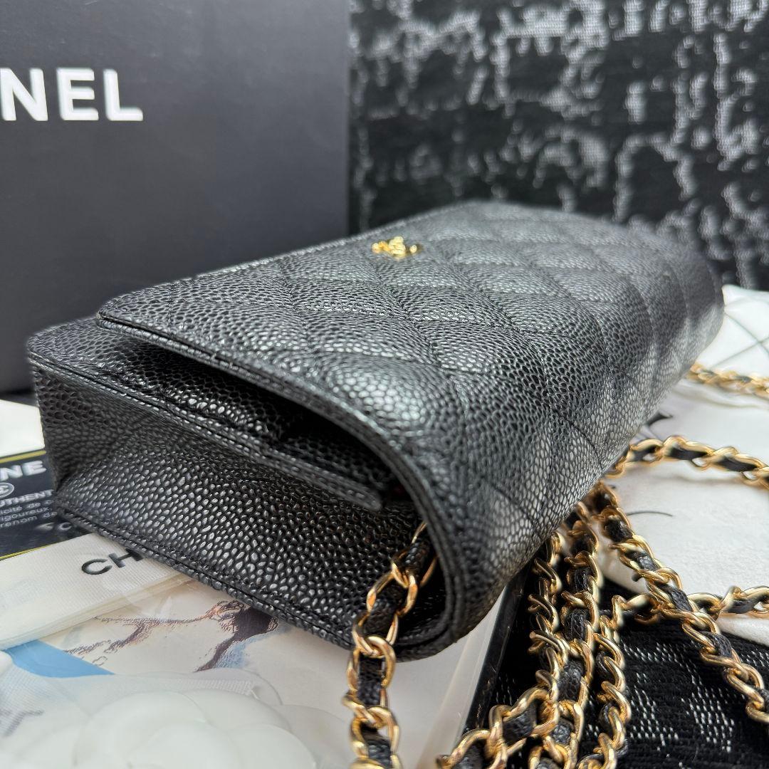 【本日限定特価】CHANEL　ノベルティ　ブラックレザー ショルダーバッグ