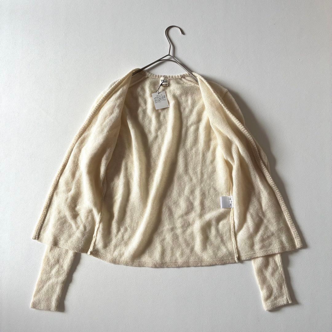 未使用タグ付✨Ron Herman　長袖カーディガン　ピュアカシミヤ100%　白