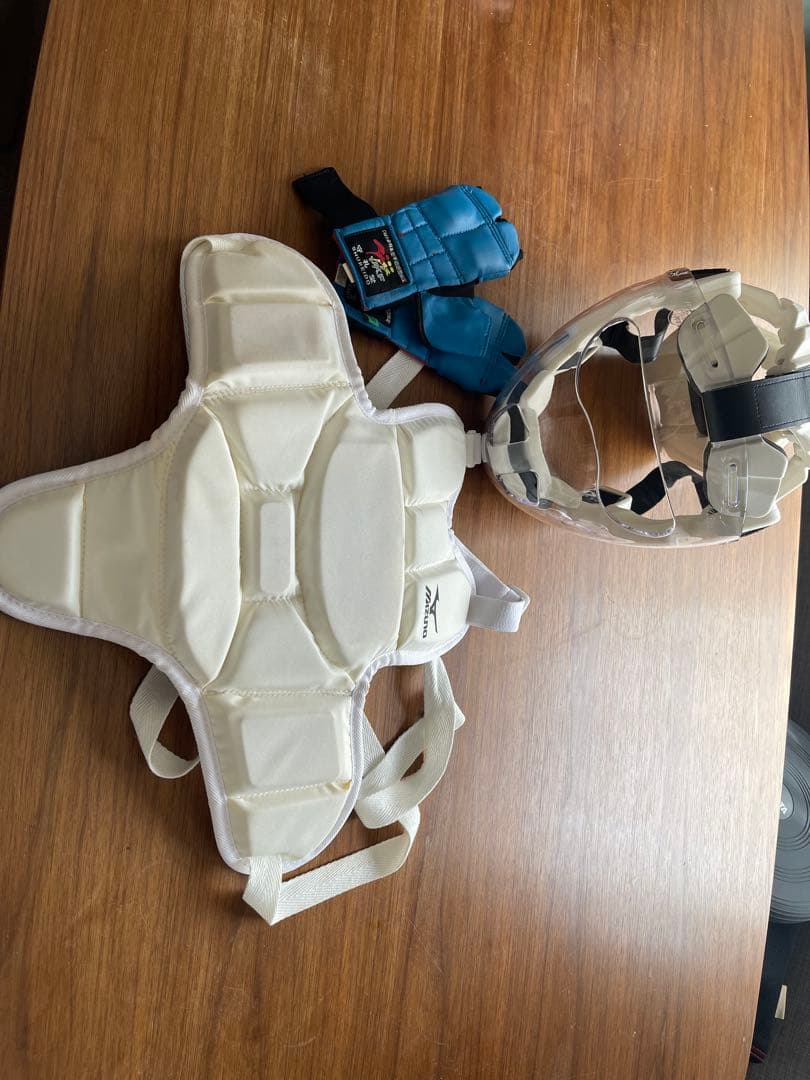 空手　ミズノ防具セット ホワイト