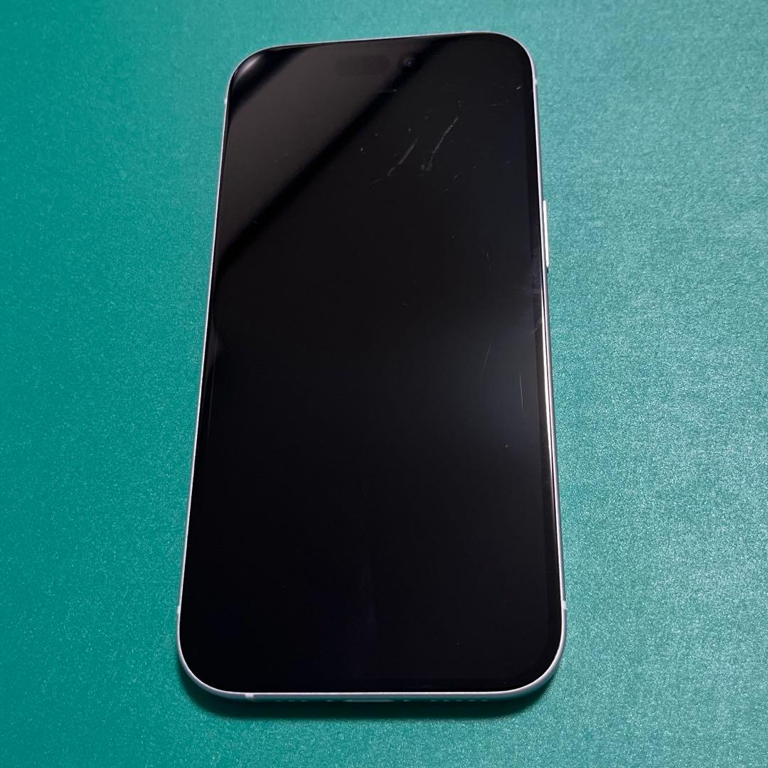 【中古】iPhone 15 ブルー 128 バッテリー100% ⑧