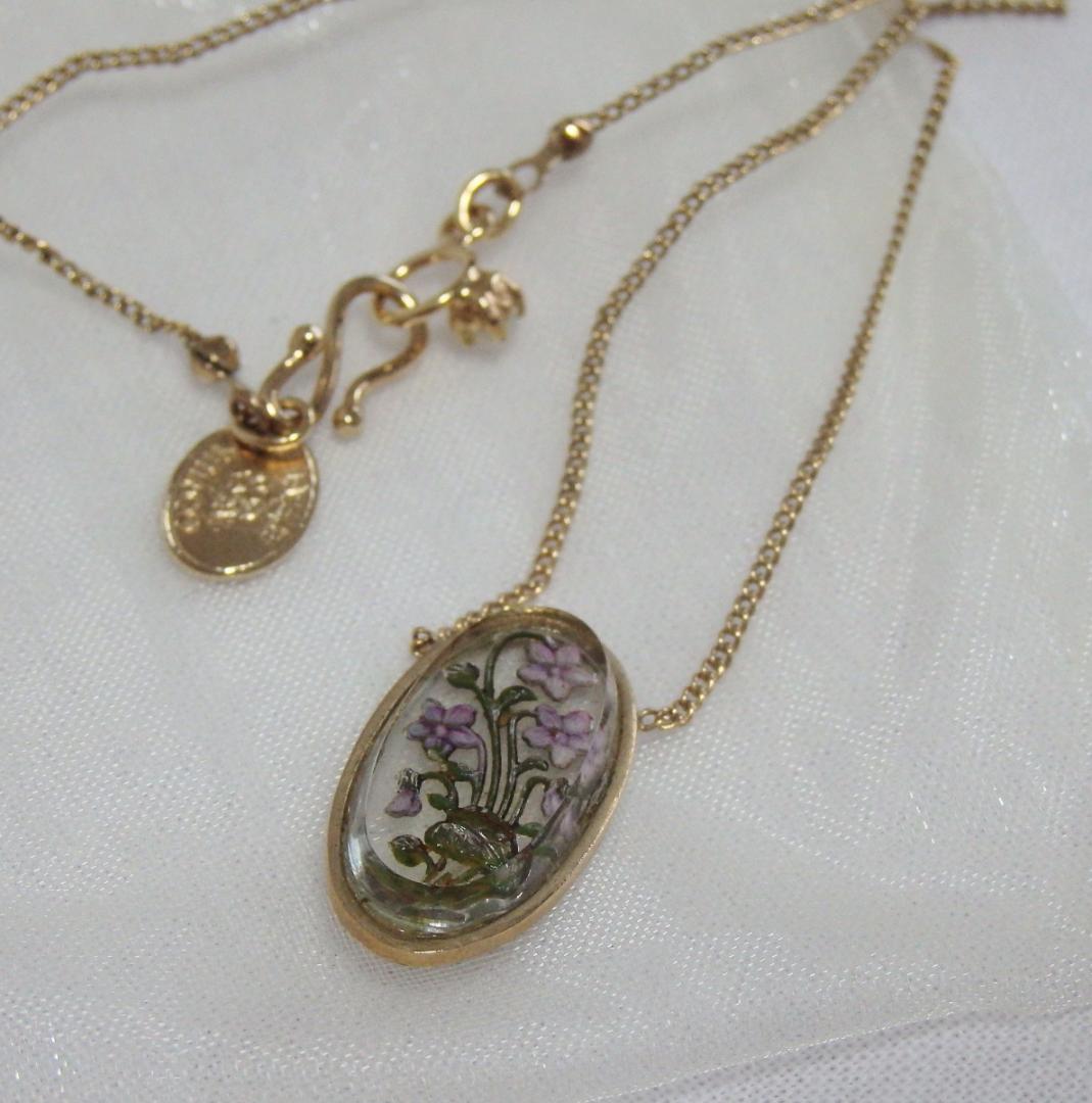 美品 ジュンコパリ Junco Paris スミレ ネックレス