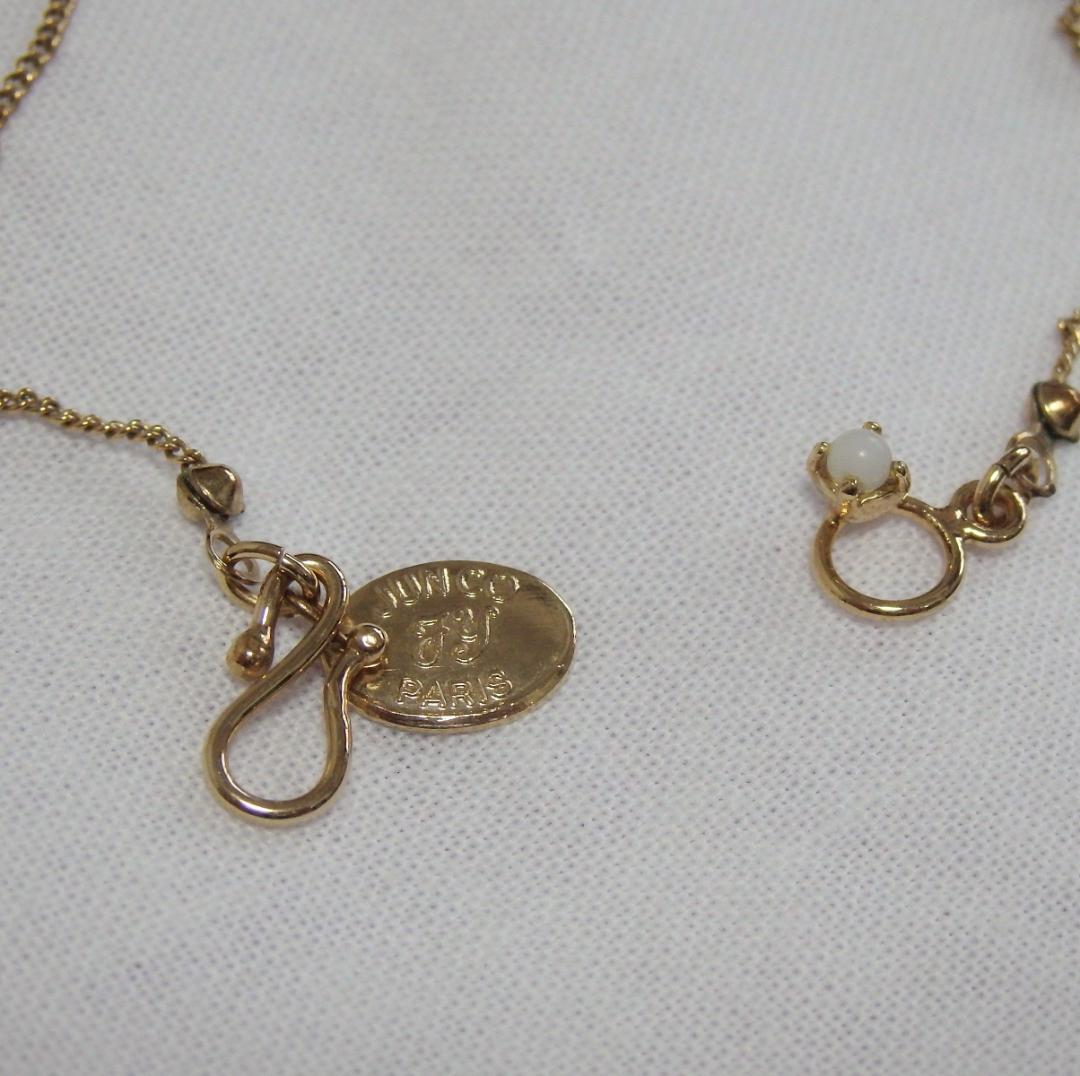 美品 ジュンコパリ Junco Paris スミレ ネックレス