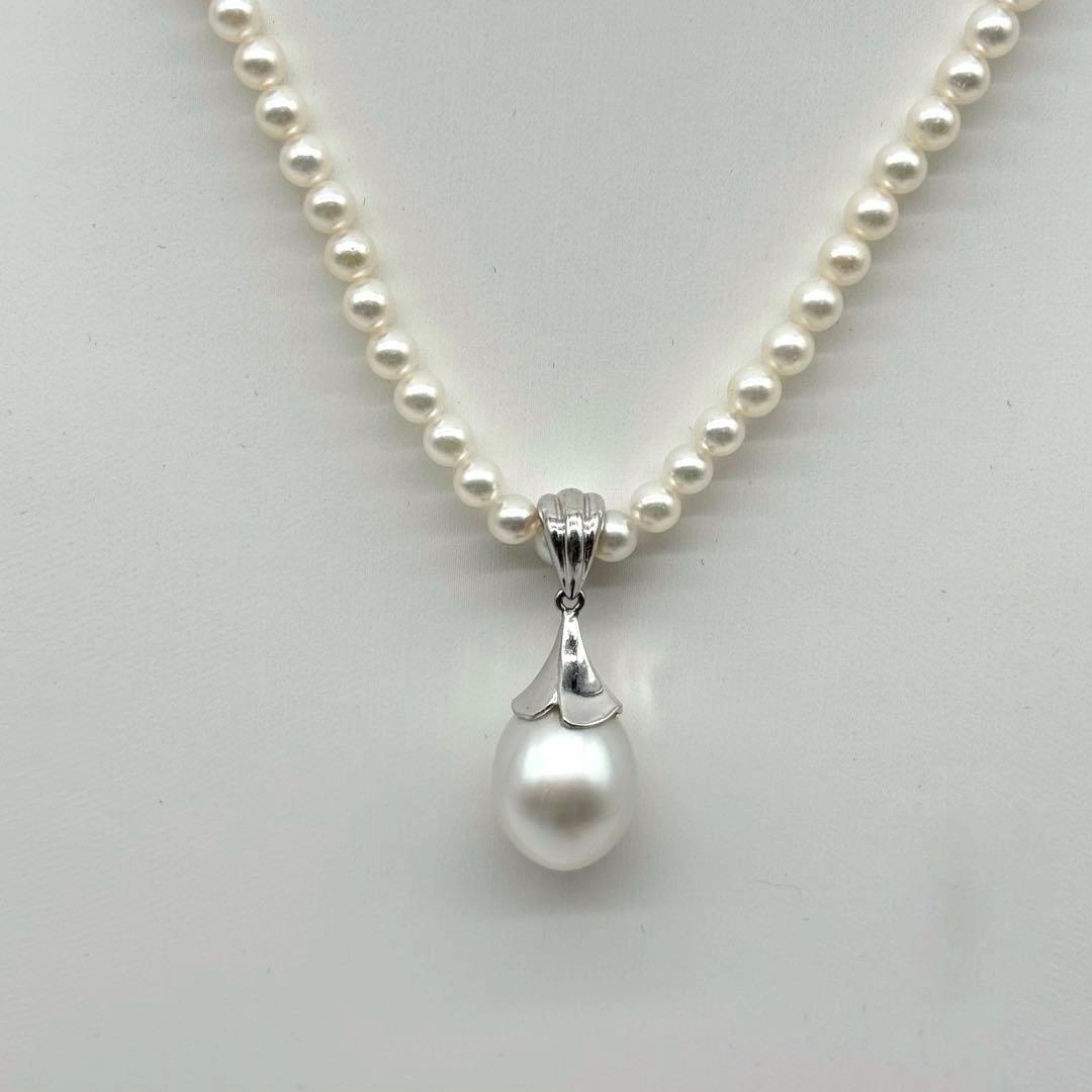 【テリ抜群】 南洋白蝶真珠 アコヤ ベビーパール ペンダント Pt900 本真珠