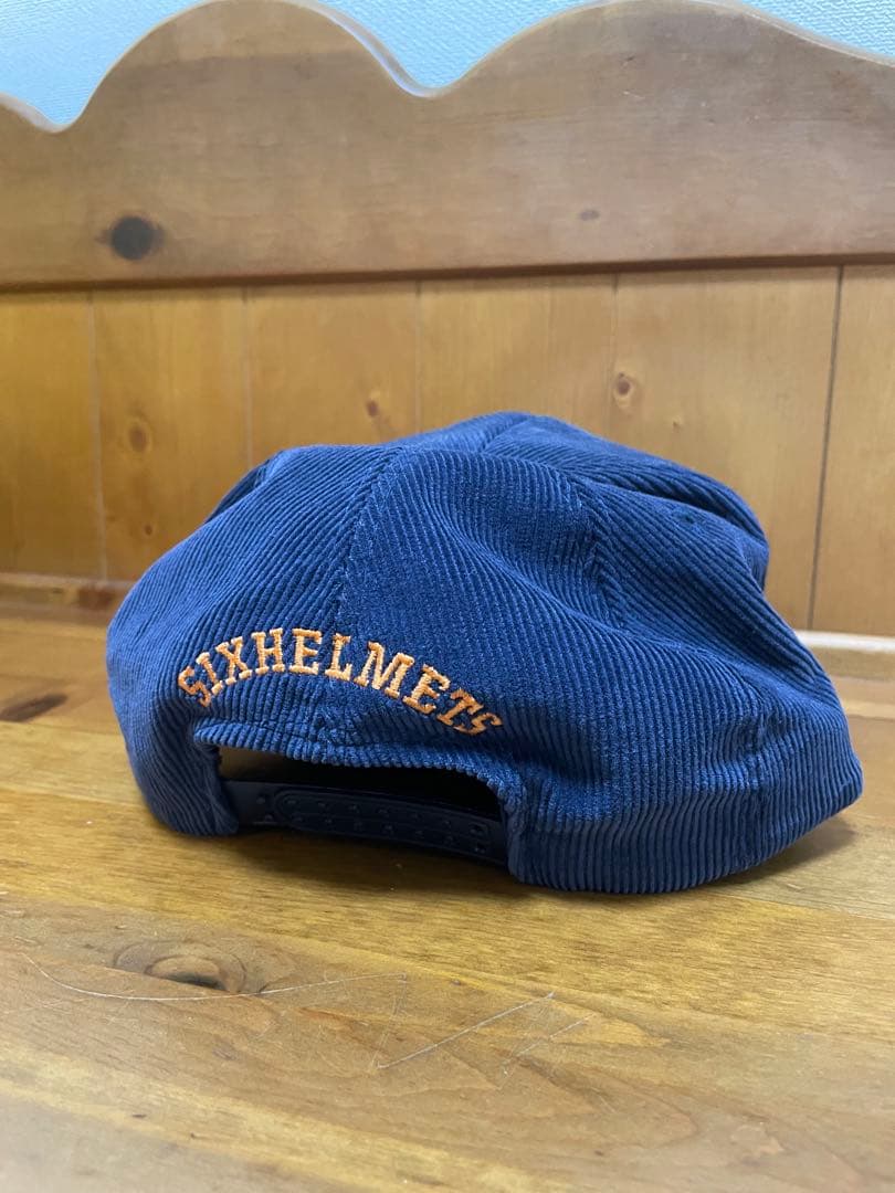 シックスヘルメッツ キャップ ネイビー コーデュロイ トラッカーキャップ 山田蓮