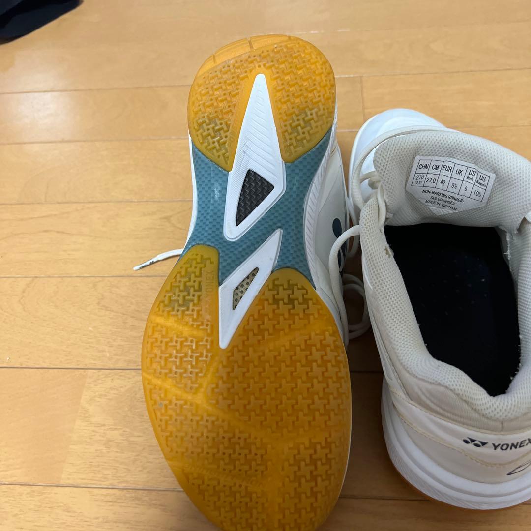 YONEX バドミントンシューズ 65 27.0cm ホワイト