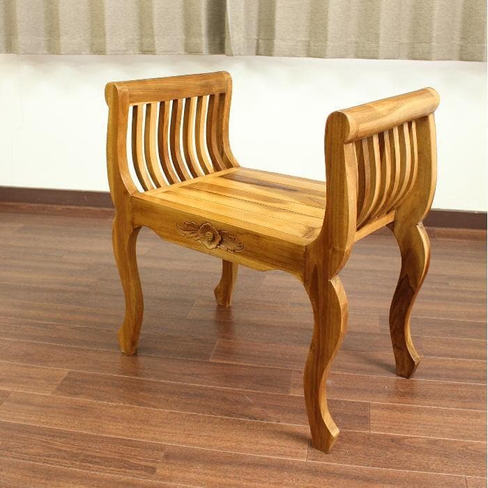 新品 アジアン チーク家具 無垢 デザインスツール リゾートチェア 椅子 腰掛
