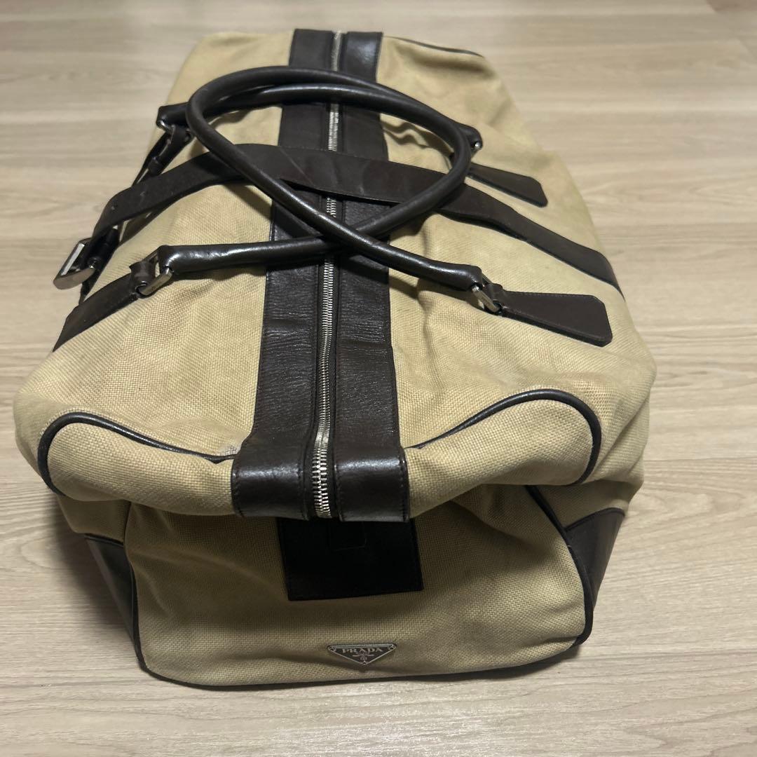 最終値下げ　プラダ ナイロン サフィアーノレザー ボストンバッグ トラベルバッグ