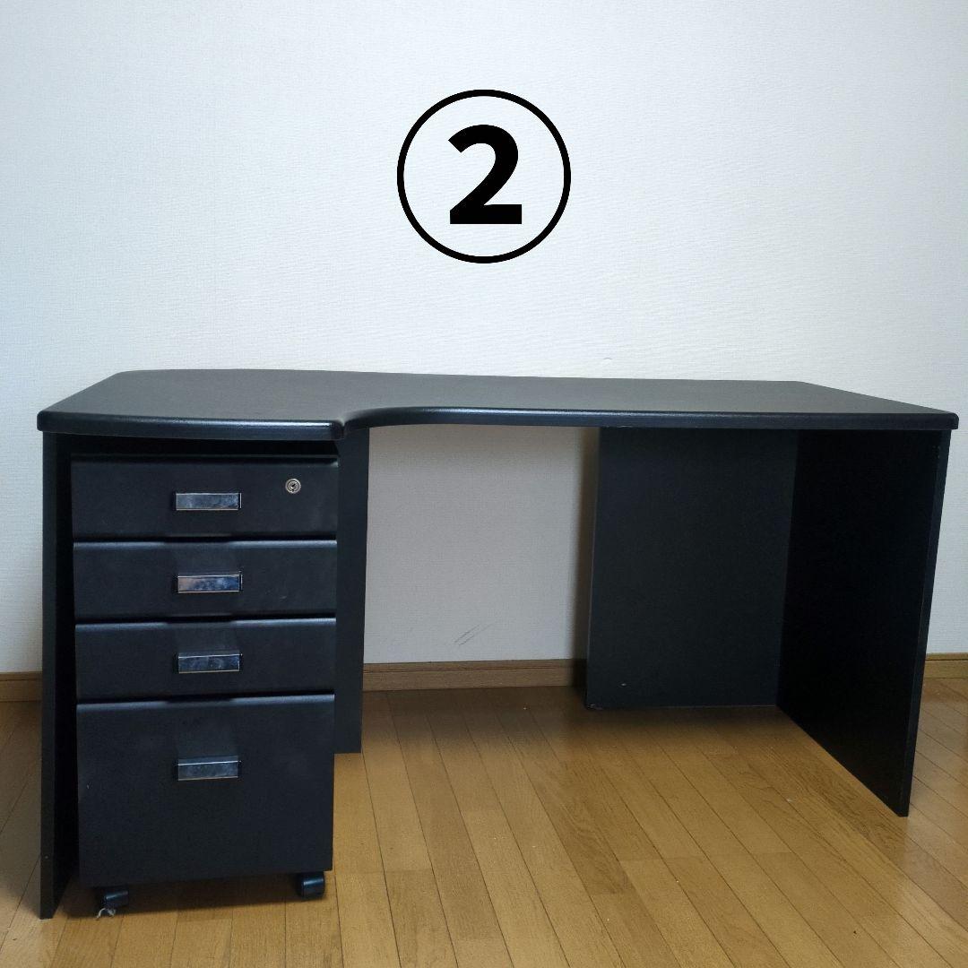 Audrey様②合計価格¥20000円 大型デスク 黒 ブラック L字型