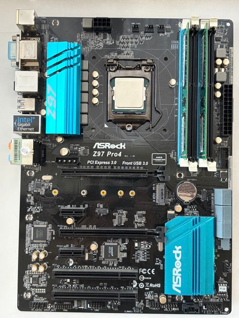 CPU Intel Core i7-4790,ASRock Z97 Pro4,16GB