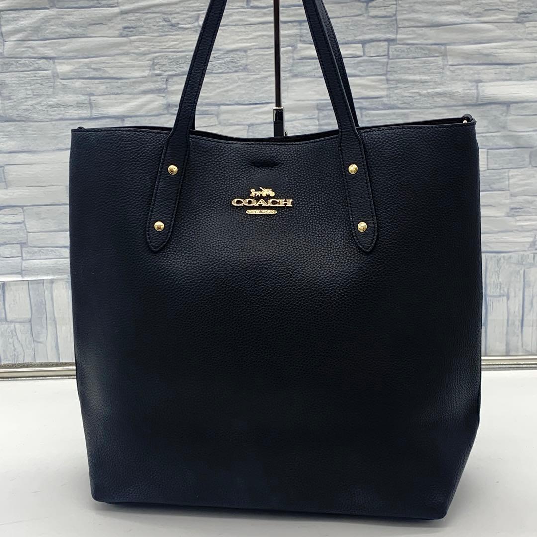 希少　COACH 　トートバッグ　2way　ショルダー　A4サイズ　ゴールド金具