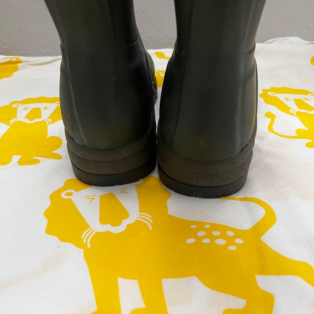 HUNTER 長靴 カーキ バックル付き