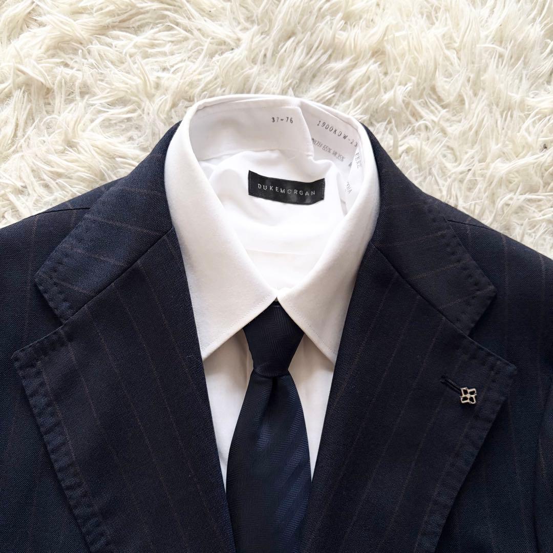 <美品>TAGLIATORE ピーノレラリオ ネイビー ウールスーツ サイズ54