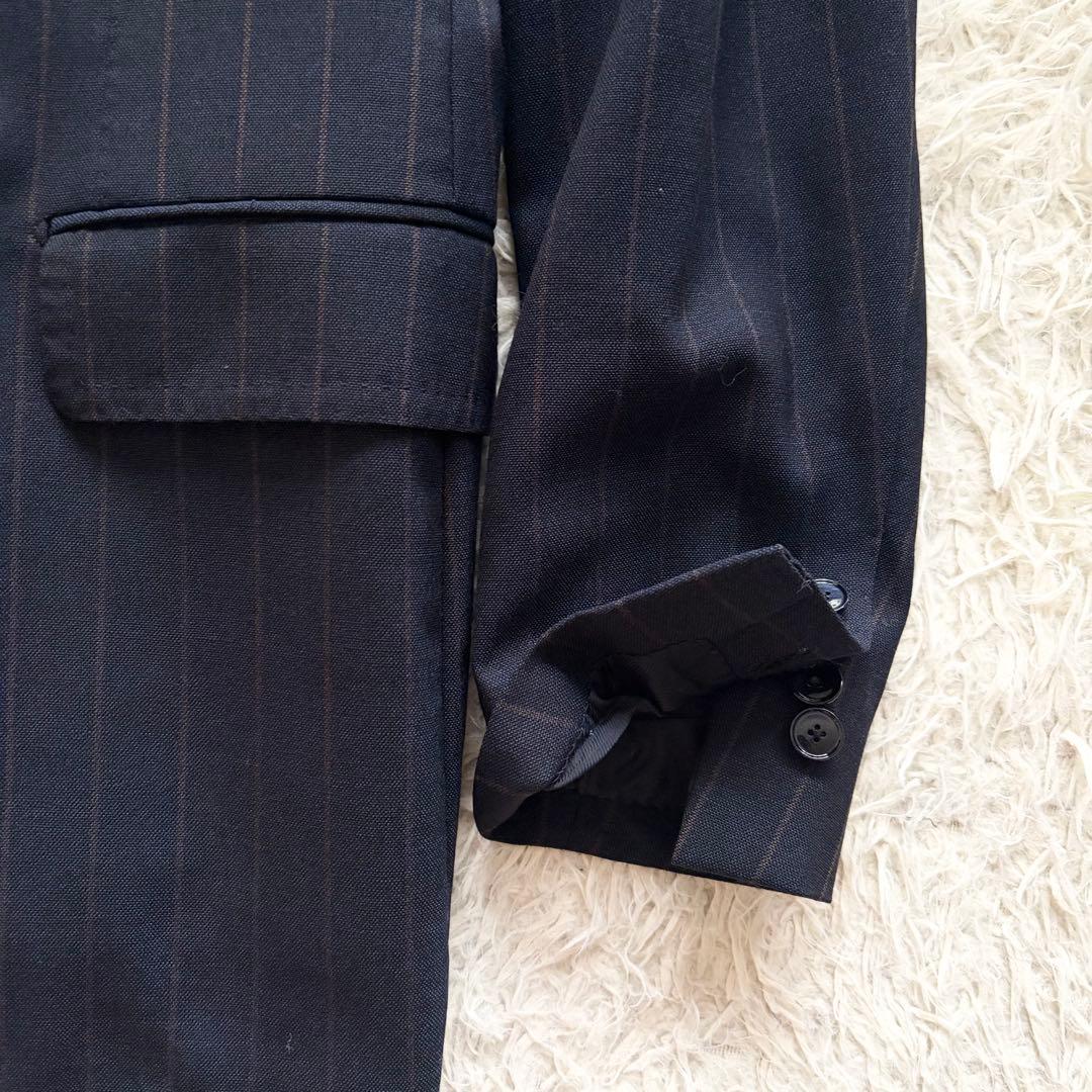 <美品>TAGLIATORE ピーノレラリオ ネイビー ウールスーツ サイズ54