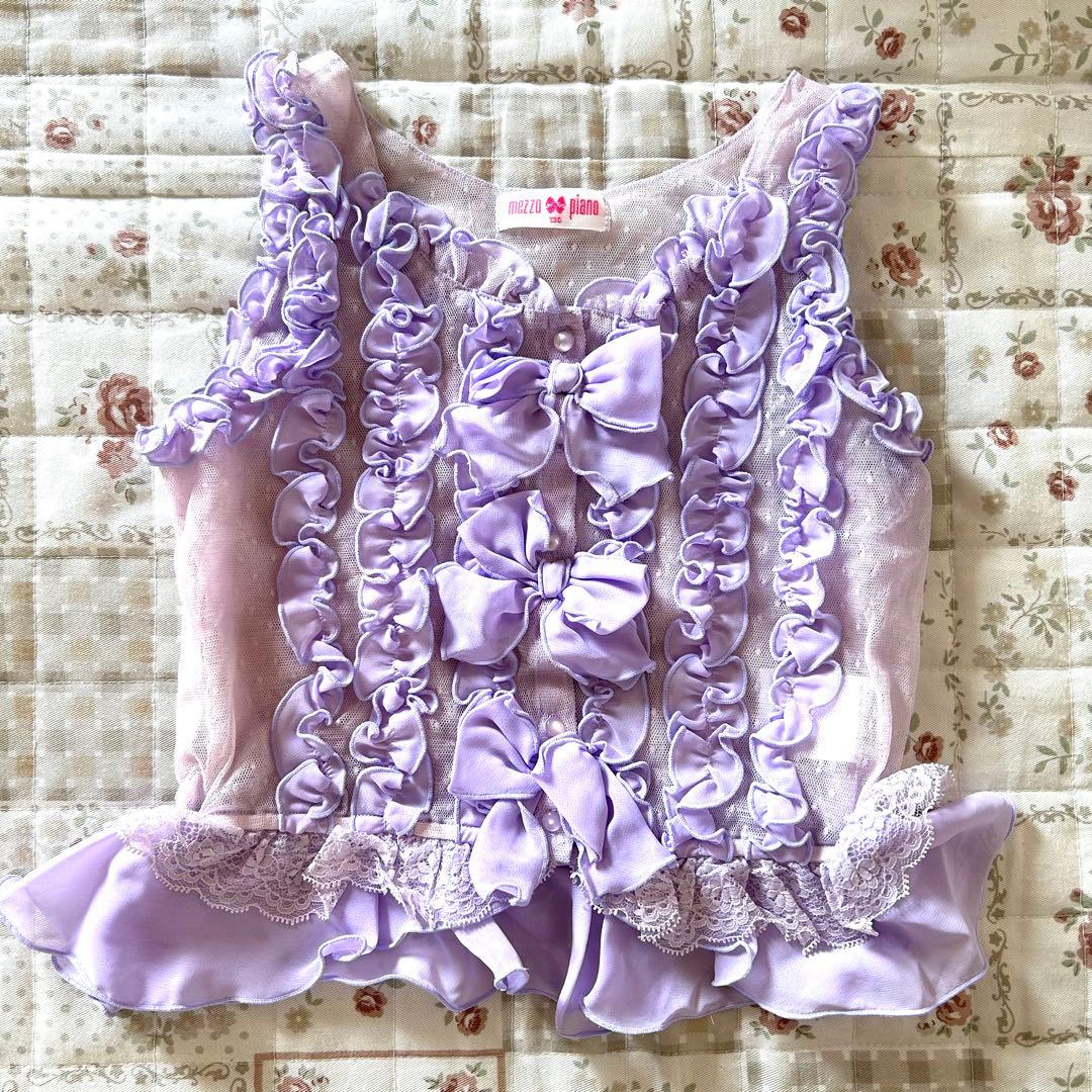 mezzo piano メゾピアノ　上下　ドレス　130cm