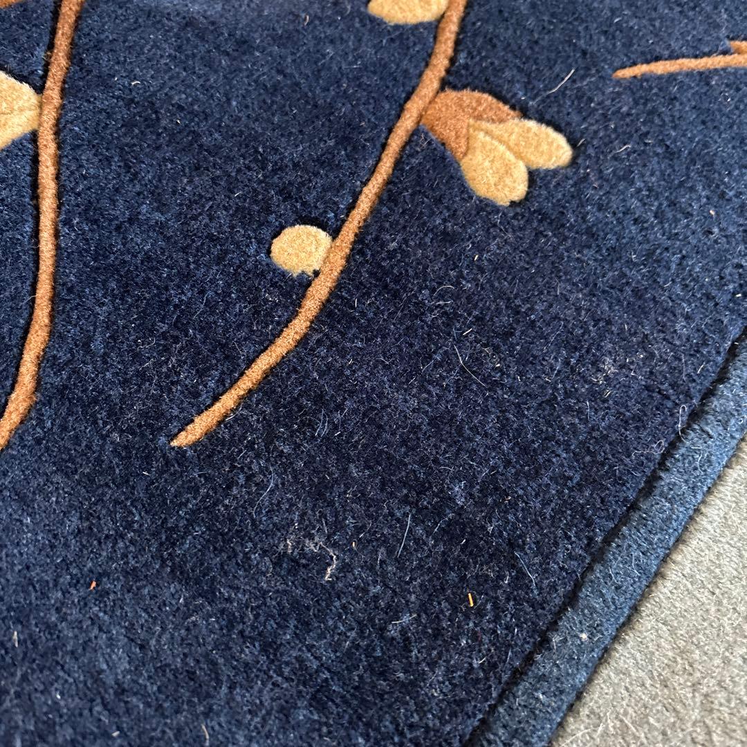 訳あり新品未使用　中国段通　建平段通90段　手織り　ウール