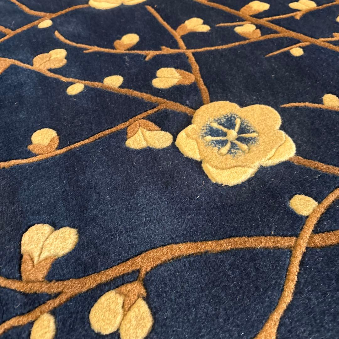 訳あり新品未使用　中国段通　建平段通90段　手織り　ウール