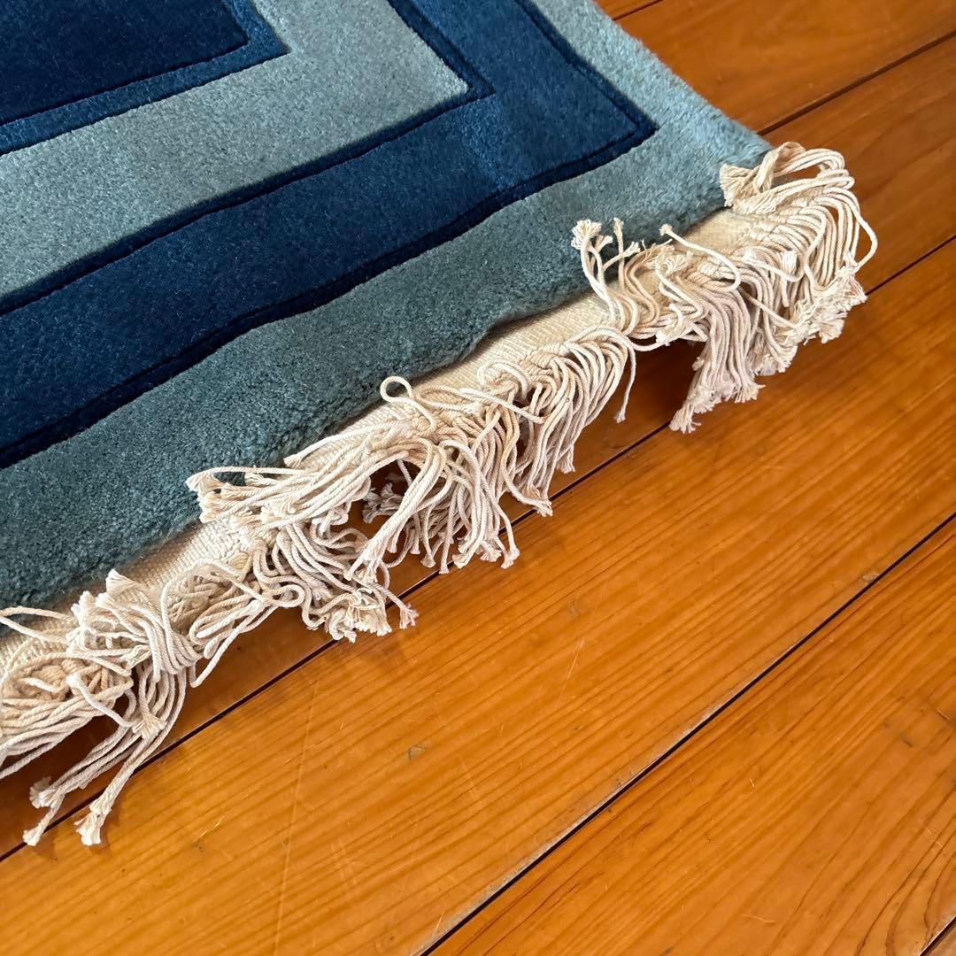 訳あり新品未使用　中国段通　建平段通90段　手織り　ウール