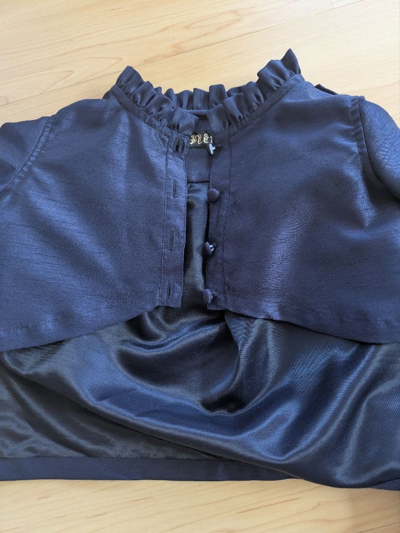 定価38000円★花柄リボンドレスとボレロのセットアップ