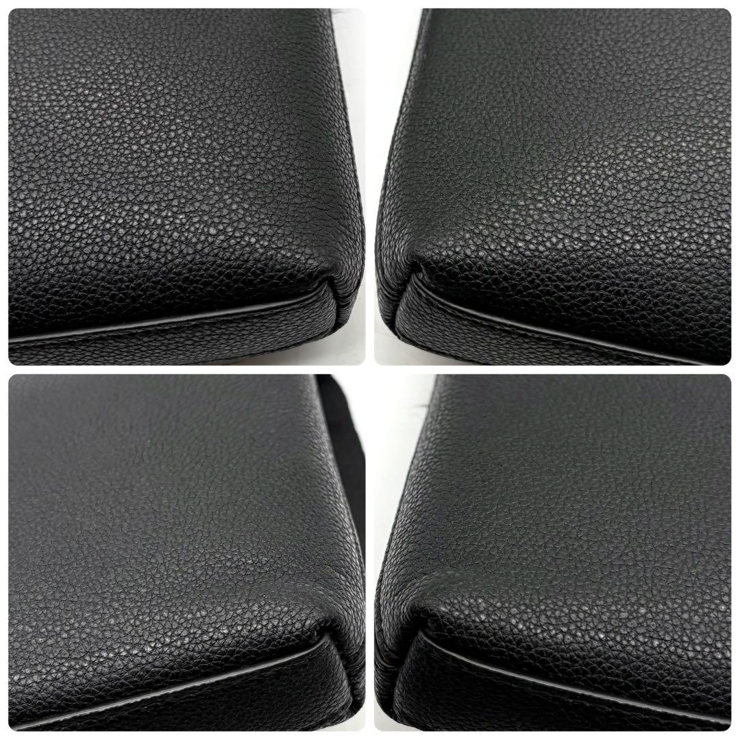 【未使用級】ポールスミス インレイドスト 2way ショルダーバッグ レザー 黒