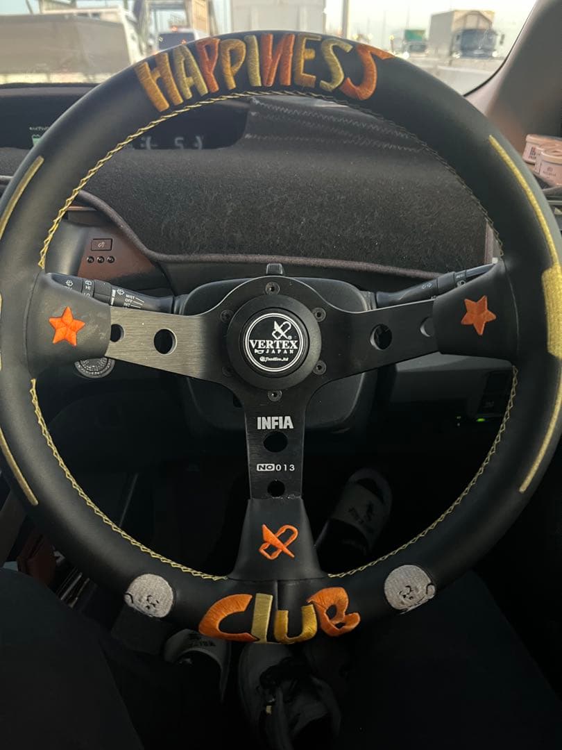 最終値下げ社外ステアリング VERTEX Hai DUDU コラボ ステアリング