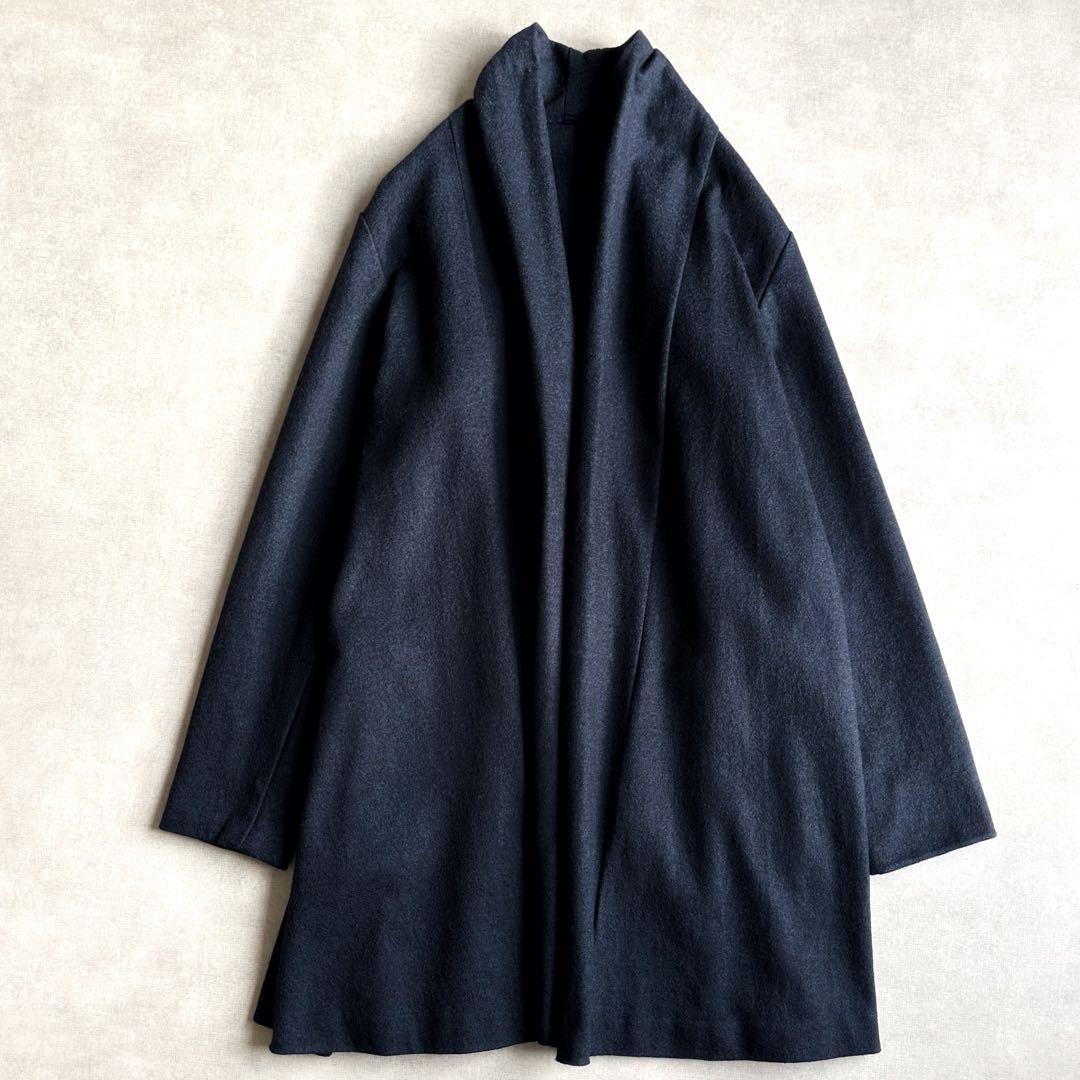 美品▲PallasPalace パラスパレス//ウールガウンコート グレー