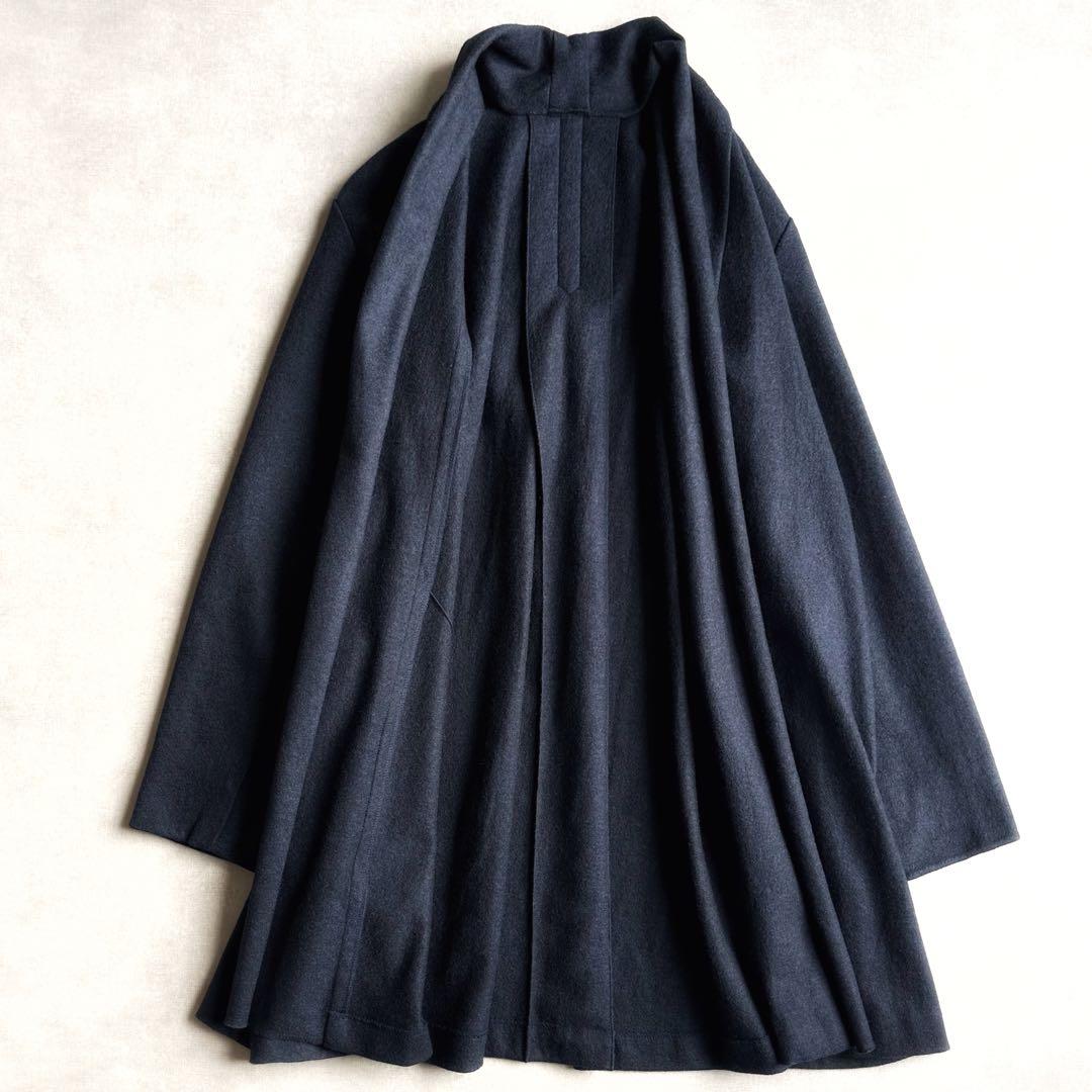 美品▲PallasPalace パラスパレス//ウールガウンコート グレー